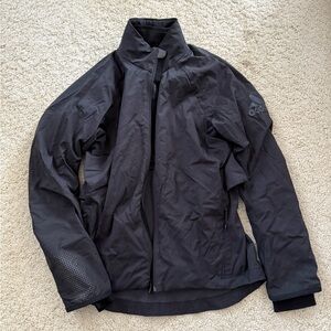 Adidas jacket climaheat running black zip waterproof rain performance small
